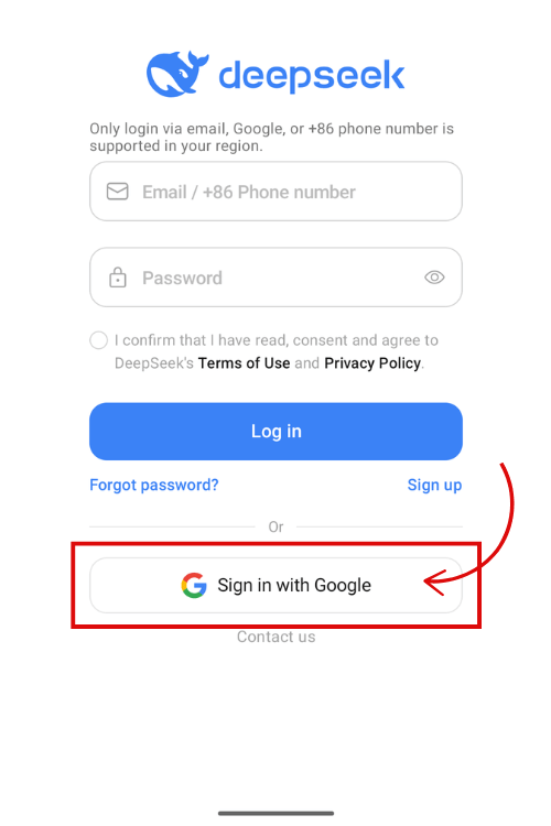 Step 9: Sign in with Google.